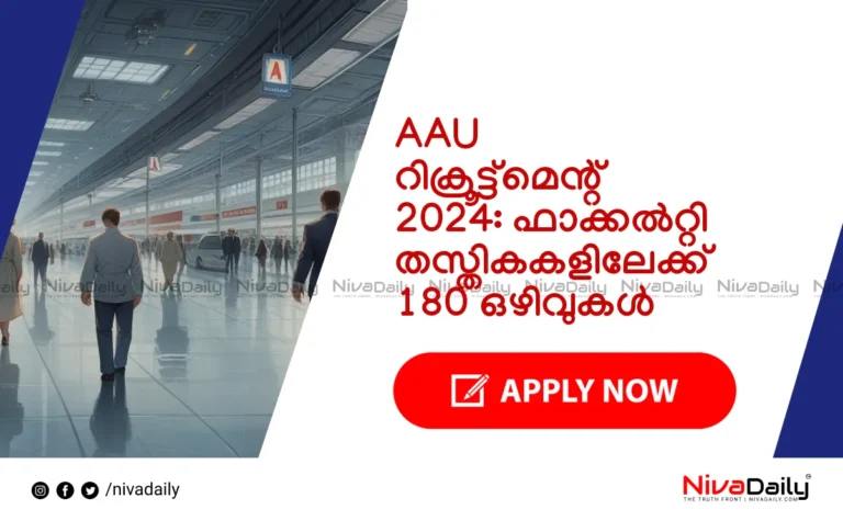 AAU റിക്രൂട്ട്മെന്റ് 2024